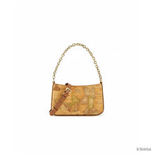 Carica l'immagine nel visualizzatore di Gallery, Alviero Martini 1^A Classe Borsa Pochette Con Tracolla in Tessuto Geo Classic Naturale M045