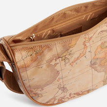 Carica l'immagine nel visualizzatore di Gallery, Alviero Martini 1^A Classe Borsa Geo Soft Tracolla a Mezzaluna Piccola Geo Naturale S006