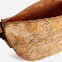 Carica l'immagine nel visualizzatore di Gallery, Alviero Martini 1^A Classe Borsa Geo Soft Tracolla a Mezzaluna Grande Geo Classico S008