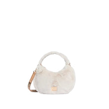 Carica l'immagine nel visualizzatore di Gallery, Alviero Martini 1^Classe Mini Borsa A Mano Chalet Chic in Eco Pelliccia Bianca
