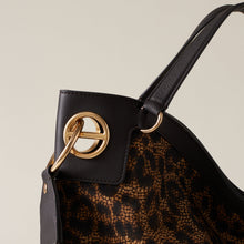 Carica l'immagine nel visualizzatore di Gallery, Borbonese Borsa London Large Corteccia Leopardato