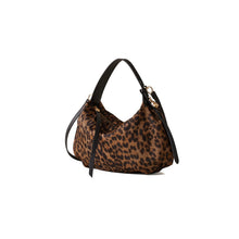 Carica l'immagine nel visualizzatore di Gallery, Borbonese Borsa Hobo Small Corteccia Leopardato