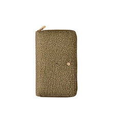 Carica l'immagine nel visualizzatore di Gallery, Borbonese Portafoglio Zip Around Medium Portamonete Staccabile Olive