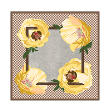 Carica l'immagine nel visualizzatore di Gallery, Borbonese Foulard 90x90 Papaveri Op Naturale/Marrone