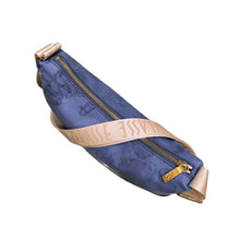 Carica l'immagine nel visualizzatore di Gallery, Alviero Martini 1^Classe Tracolla Mezzaluna Mini Blue Jeans