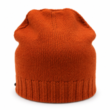 Carica l'immagine nel visualizzatore di Gallery, Riviera Berretto In Cashmere Double Face Brown/Arancio