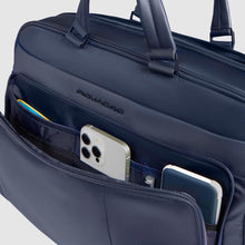 Carica l'immagine nel visualizzatore di Gallery, Piquadro Borsa Da Lavoro Porta Pc 15.6" Blu