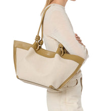 Carica l'immagine nel visualizzatore di Gallery, Coccinelle Finn Canvas Medium Natural/Seagrass