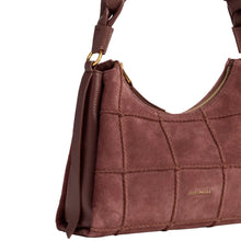 Carica l'immagine nel visualizzatore di Gallery, Coccinelle Check Suede Embroidery Berry