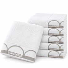 Carica l'immagine nel visualizzatore di Gallery, Borbonese Home Set 6 Lavette Relax Bianco