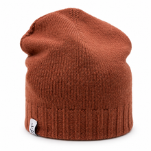 Carica l'immagine nel visualizzatore di Gallery, Riviera Berretto In Cashmere Double Face Terracotta/Delfino