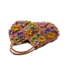 Carica l'immagine nel visualizzatore di Gallery, Afar Desire Borsa Rafia Multicognac - STANGA Pelletteria