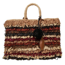 Carica l'immagine nel visualizzatore di Gallery, Afar Keisha Large Borsa Rafia Multiland - STANGA Pelletteria