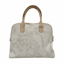 Carica l'immagine nel visualizzatore di Gallery, Alviero Martini 1^ Classe – Bauletto "Geo White" (Mod. D019 - 6188) Borsa Usata - STANGA Pelletteria