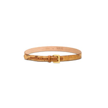 Carica l'immagine nel visualizzatore di Gallery, Alviero Martini 1^ Classe Cintura Cm 3 Fibbia Rettangolare Oro Geo Classic A277 - STANGA Pelletteria