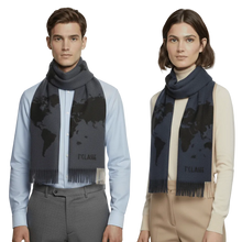 Carica l'immagine nel visualizzatore di Gallery, Alviero Martini 1^ Classe Sciarpa Geo Pieno Blue Lapis - STANGA Pelletteria