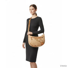 Carica l'immagine nel visualizzatore di Gallery, Alviero Martini 1^A Classe Borsa Geo Soft Tracolla a Mezzaluna Media Con Tasca S009 - STANGA Pelletteria