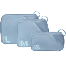 Carica l'immagine nel visualizzatore di Gallery, American Tourister Set Di 3 Packing Cubes (S - M - L) Stone Blue/Blue - STANGA Pelletteria