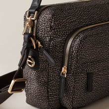 Carica l'immagine nel visualizzatore di Gallery, Borbonese B-Club Camera Case Medium Catrame - STANGA Pelletteria