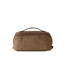 Carica l'immagine nel visualizzatore di Gallery, Borbonese Beauty Case Con Maniglia Beige/Marrone - STANGA Pelletteria