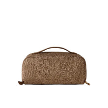 Carica l'immagine nel visualizzatore di Gallery, Borbonese Beauty Case Con Maniglia Beige/Marrone - STANGA Pelletteria