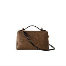 Carica l'immagine nel visualizzatore di Gallery, Borbonese Borsa Camera Case Medium Naturale/Nero - STANGA Pelletteria