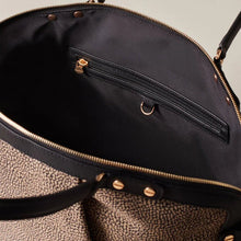 Carica l'immagine nel visualizzatore di Gallery, Borbonese Borsa Frame Bauletto Medium Op Naturale/Black - STANGA Pelletteria