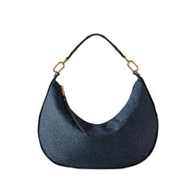 Carica l'immagine nel visualizzatore di Gallery, Borbonese Borsa Frame Hobo Medium Blu Lapis - STANGA Pelletteria