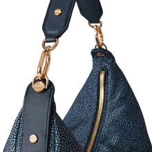 Carica l'immagine nel visualizzatore di Gallery, Borbonese Borsa Frame Hobo Medium Blu Lapis - STANGA Pelletteria