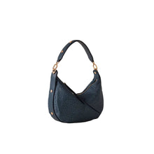 Carica l'immagine nel visualizzatore di Gallery, Borbonese Borsa Hobo Small Blu Lapis - STANGA Pelletteria