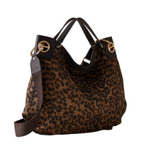 Carica l'immagine nel visualizzatore di Gallery, Borbonese Borsa London Large Corteccia Leopardato - STANGA Pelletteria