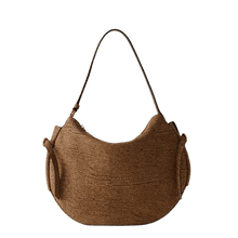 Carica l'immagine nel visualizzatore di Gallery, Borbonese Bridle Hobo Medium Camoscio Naturale - STANGA Pelletteria
