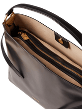 Carica l'immagine nel visualizzatore di Gallery, Borbonese Bridle Secchiello Medium Nero/ Op Naturale - STANGA Pelletteria