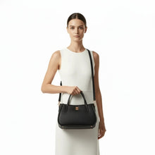 Carica l'immagine nel visualizzatore di Gallery, Borbonese Cahier Shopper Medium C/Tracolla Dark Black - STANGA Pelletteria
