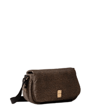 Carica l'immagine nel visualizzatore di Gallery, Borbonese Cahier Tracolla Medium Op Naturale/Nero - STANGA Pelletteria