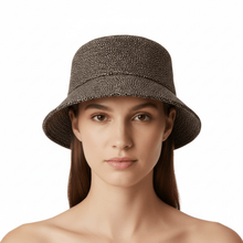 Carica l'immagine nel visualizzatore di Gallery, Borbonese Cappello Da Pescatore Op Natural/Black - STANGA Pelletteria