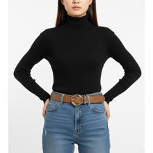 Carica l'immagine nel visualizzatore di Gallery, Borbonese Cintura Reversibile Di Tela Op e Pelle Op Natural Black - STANGA Pelletteria