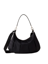 Carica l'immagine nel visualizzatore di Gallery, Borbonese Croissant Hobo Medium Dark Black - STANGA Pelletteria