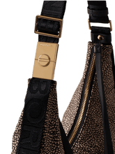 Carica l'immagine nel visualizzatore di Gallery, Borbonese Fold Hobo Small Op Natural/Black - STANGA Pelletteria