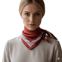 Carica l'immagine nel visualizzatore di Gallery, Borbonese Foulad 90x90 Lavanda/Merlot - STANGA Pelletteria