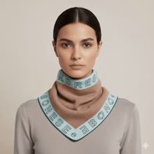 Carica l'immagine nel visualizzatore di Gallery, Borbonese Foulad 90x90 Marine/Op Naturale - STANGA Pelletteria