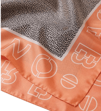 Carica l'immagine nel visualizzatore di Gallery, Borbonese Foulad 90x90 Tangerine/Op Naturale - STANGA Pelletteria