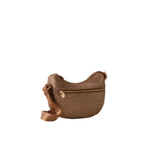 Carica l'immagine nel visualizzatore di Gallery, Borbonese Hobo Luna Mini Beige/Marrone - STANGA Pelletteria