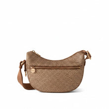 Carica l'immagine nel visualizzatore di Gallery, Borbonese Hobo Luna Mini Beige/Marrone - STANGA Pelletteria