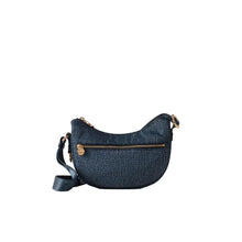 Carica l'immagine nel visualizzatore di Gallery, Borbonese Hobo Luna Mini Blu Lapis - STANGA Pelletteria