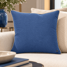 Carica l'immagine nel visualizzatore di Gallery, Borbonese Home Cuscino Arredo Lounge 45X45 Blue - STANGA Pelletteria