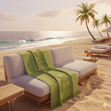 Carica l'immagine nel visualizzatore di Gallery, Borbonese Home Telo Mare Carioca 90x160 Lime - STANGA Pelletteria