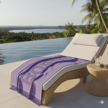 Carica l'immagine nel visualizzatore di Gallery, Borbonese Home Telo Mare Carioca 90x160 Viola - STANGA Pelletteria