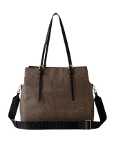 Carica l'immagine nel visualizzatore di Gallery, Borbonese L'Ecole Shopping Op Naturale/Nero - STANGA Pelletteria