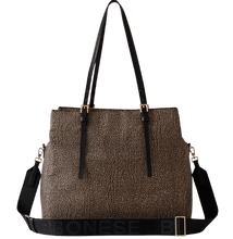 Carica l'immagine nel visualizzatore di Gallery, Borbonese L'Ecole Shopping Op Naturale/Nero - STANGA Pelletteria